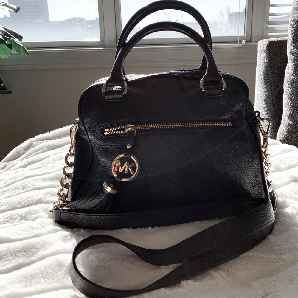 Michael Kors Black Leather Bag